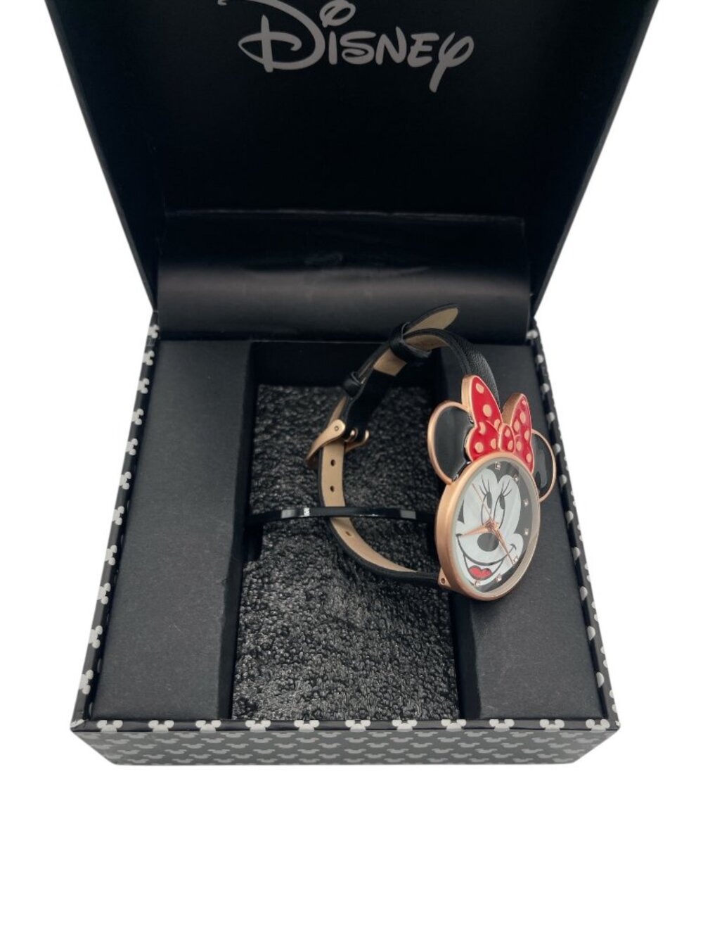 Disney Minnie Mouse Women's Watch with Red Polka Dot Bow - New in Box - Picture 2 of 4